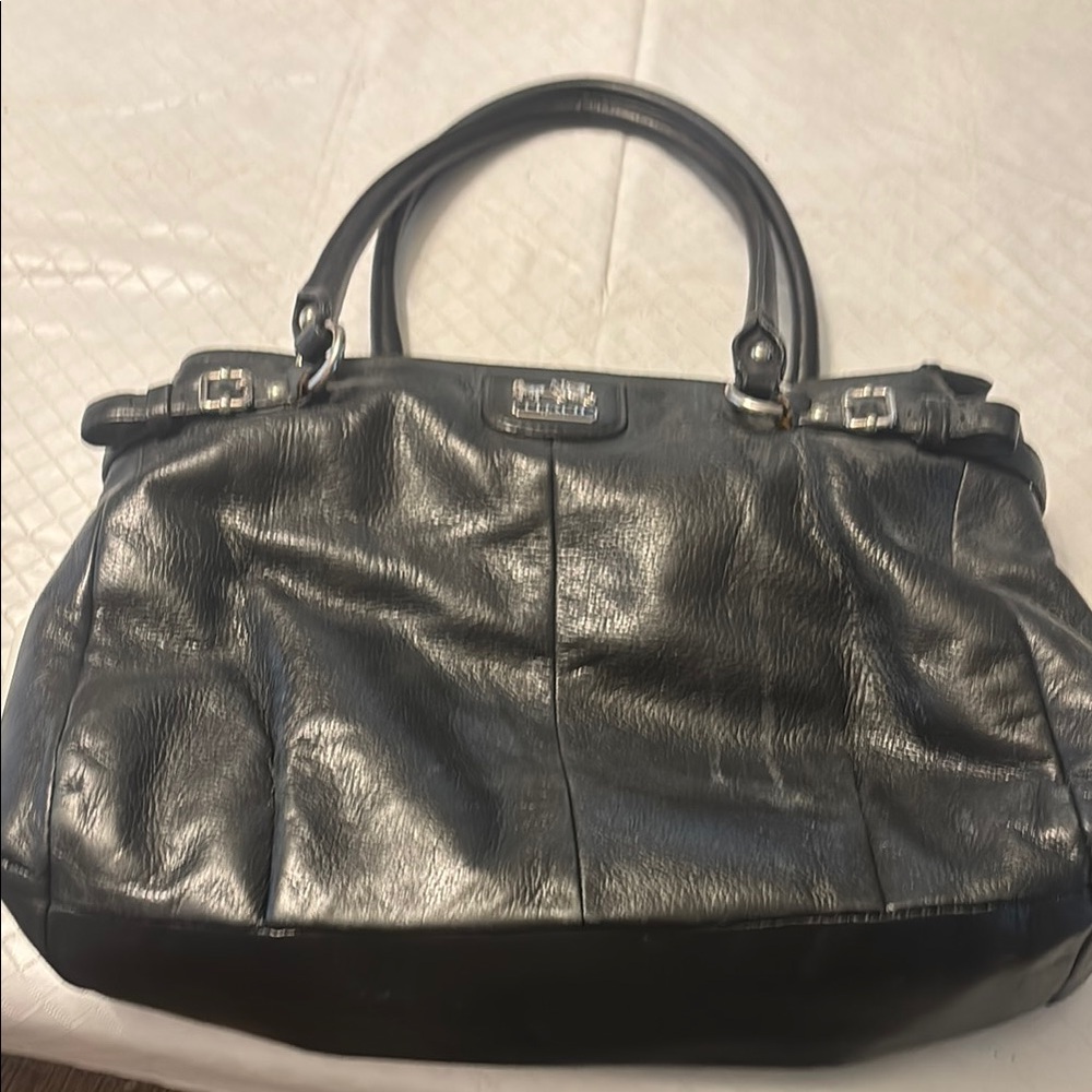 Coach Black Leather Women's Bag